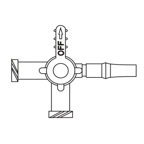 Stopcock 4-Way Discofix Priming Volume 0.26mL 2 F LL 100/Ca